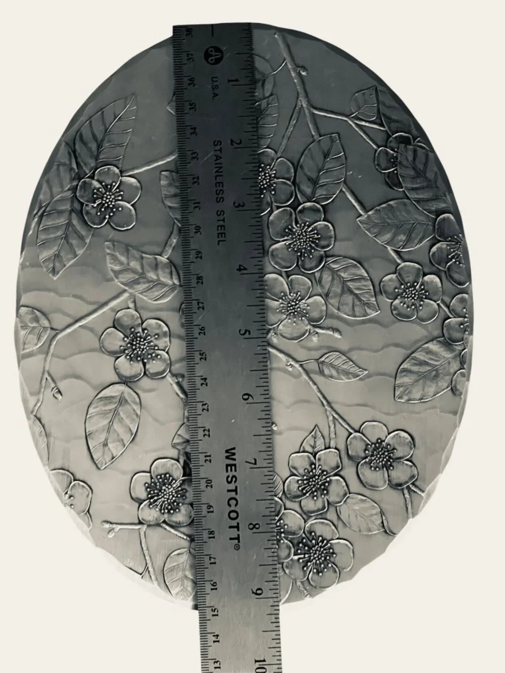 Wendell August Forge Trivets Dogwood Blossom Aluminum Oval 9.25